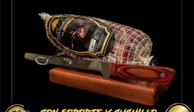 <p align="center">Bondiola tipo Iberica<br> con Base + Cuchillo de Regalo